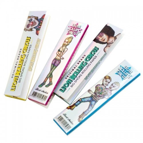 Papel Silver King Size x 50u. Lion Rolling Circus